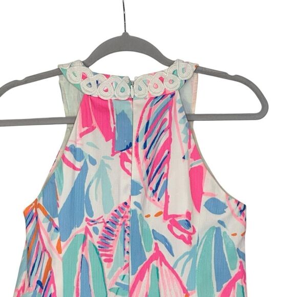 Lilly Pulitzer Lynn Out to Sea Embroidered Mini Dress } Size 2 - Picture 6 of 9